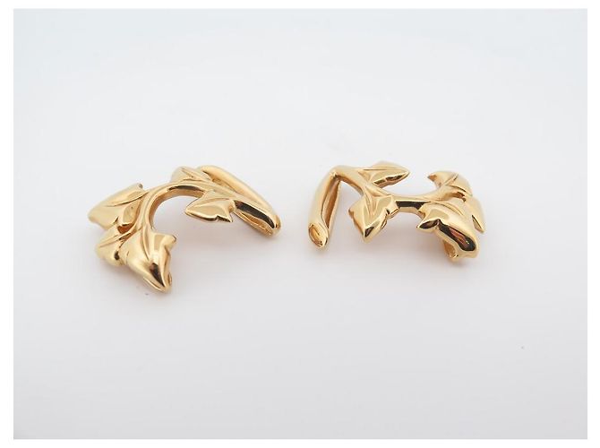 VAN DER BAUWEDE ARMBAND EFEU VERGOLDET MANSCHETTE + 2 EIDECHSEN-LEDER-BINDUNGEN Golden - Ansicht 9