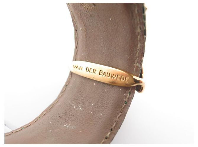 BRACCIALE VAN DER BAUWEDE BRACCIALE IVY VERMEIL E BRACCIALE IN PELLE LUCERTOLA VERDE D'oro - vista 3