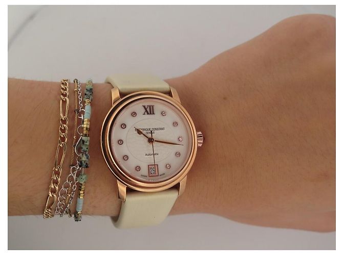 RELOJ FREDERIQUE CONSTANT CLASSICS DIAMOND FC303/310X2 DIAMANTES AUTOMÁTICOS Dorado - vista 7