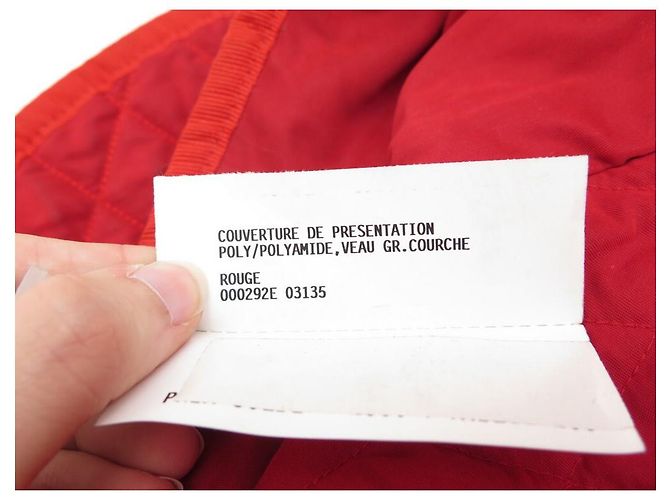 Hermès NEUF HERMES COUVERTURE DE PRESENTATION MATELASSE CHEVAL EN COTON ROUGE NEW - vue 12