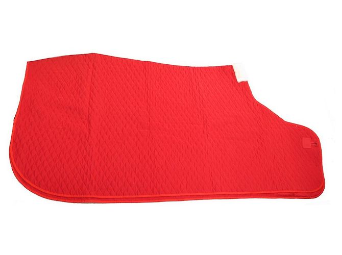 Hermès NEUF HERMES COUVERTURE DE PRESENTATION MATELASSE CHEVAL EN COTON ROUGE NEW - vue 7