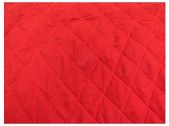 Hermès NEUF HERMES COUVERTURE DE PRESENTATION MATELASSE CHEVAL EN COTON ROUGE NEW - vue 9