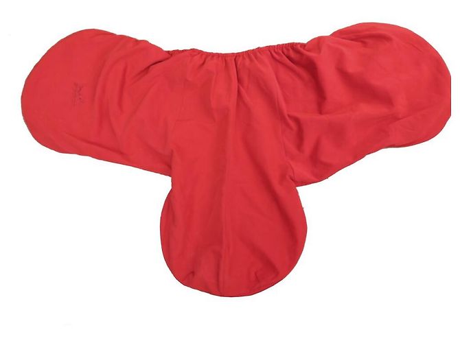 Hermès NEUF HOUSSE DE SELLE HERMES CHEVAUX EN POLYESTER ROUGE NEW RED SADDLE COVER - vue 2