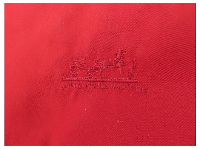 Hermès NEUF HOUSSE DE SELLE HERMES CHEVAUX EN POLYESTER ROUGE NEW RED SADDLE COVER - vue 5