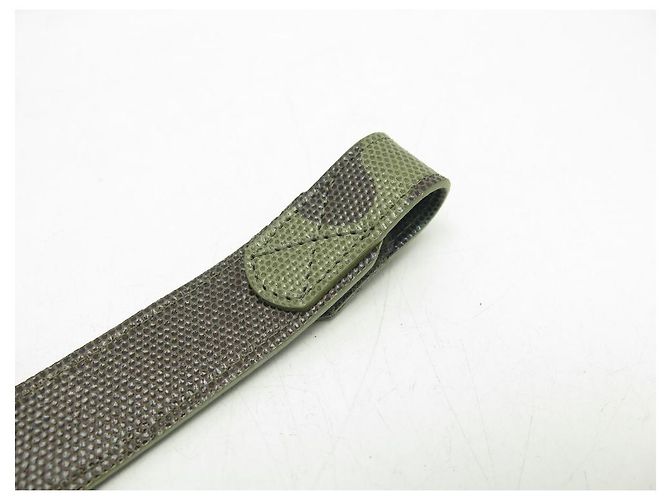SELTENER CHRISTIAN DIOR LOGO CD T GÜRTEL80 KHAKI GÜRTEL AUS GENARBTEM LEDER - vista 6