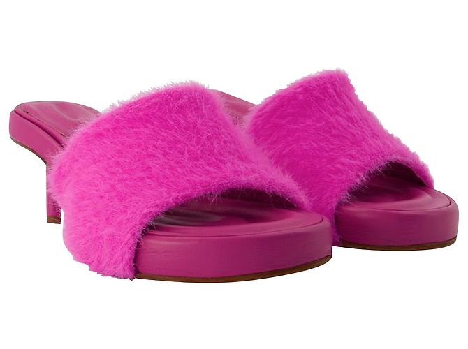 Jacquemus Argilla Mules in Pink Polyamide - view 2