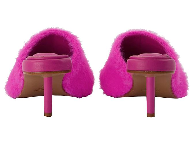 Jacquemus Argilla Mules in Pink Polyamide - view 3
