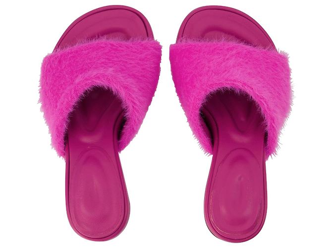 Jacquemus Argilla Mules in Pink Polyamide - view 4