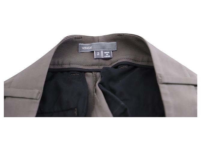 Pantalón Vince de corte recto de lana marrón Castaño - vista 3