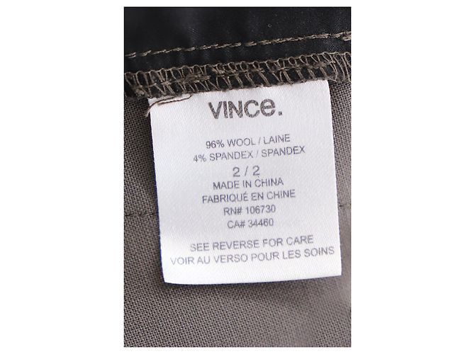 Pantalón Vince de corte recto de lana marrón Castaño - vista 4