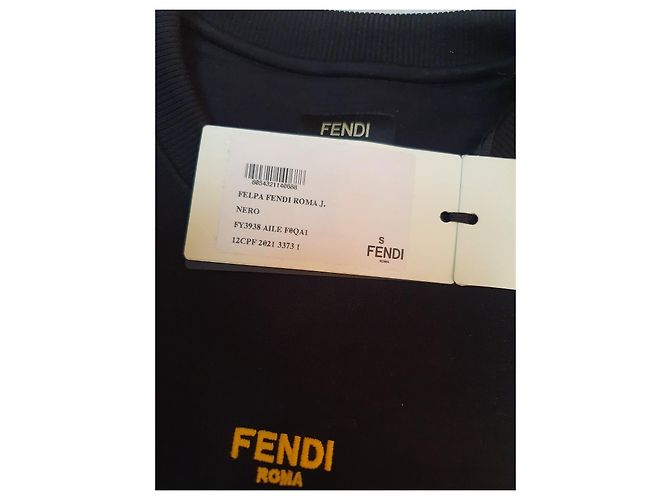 Fendi Sweatshirt Schwarz aus Baumwolle - Ansicht 5