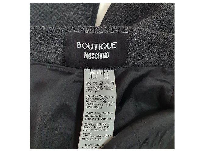 Moschino Wollhose Grau Anthrazitgrau - Ansicht 5