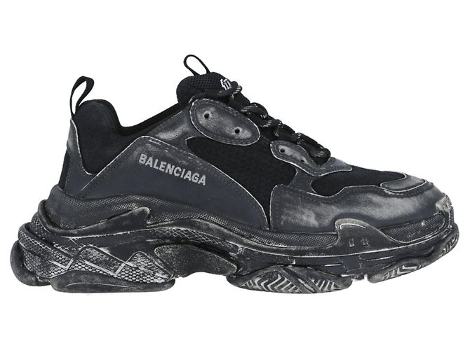 Baskets Noires Homme Taille 42 - Style Sportif, Synthétique, Semelle Intérieure Cuir
