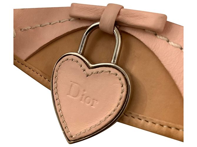 Borsa Dior Romantique Trotter con patta con monogramma in pelle rosa - vista 11