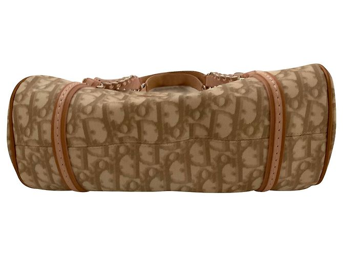 Borsa Dior Romantique Trotter con patta con monogramma in pelle rosa - vista 15