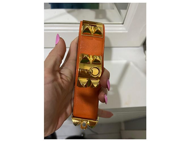 Constance Hermès Hundehalsband Orange - Ansicht 6