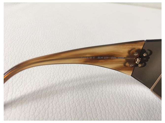 Lunettes de soleil Loewe SLW 277 Acétate Bronze - vue 5