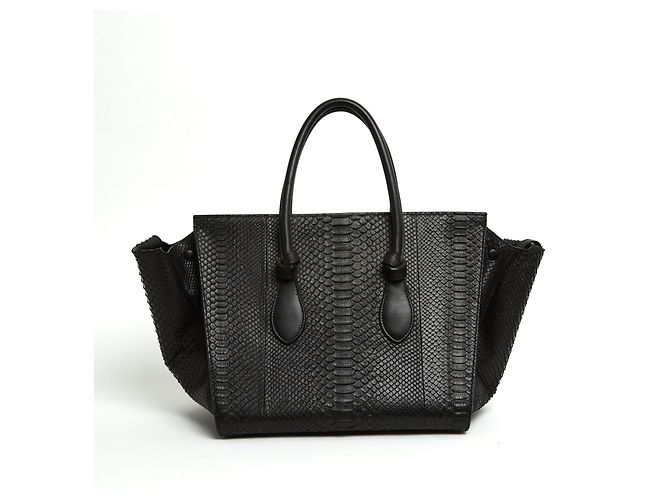 Tie Bag Céline BORSA CRAVATTA PITONE NERO GM - vista 3