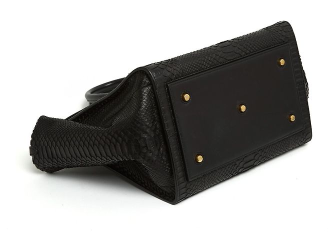 Tie Bag Céline BORSA CRAVATTA PITONE NERO GM - vista 4