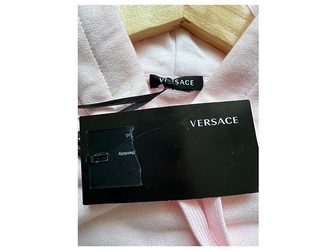 Crop Top Versace Rosa de Algodón Talla M - vista 4