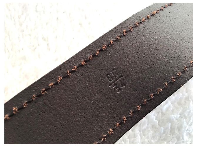 Prada Gürtel aus Leder Braun Multicolour 85 cm Mehrfarben - Ansicht 7