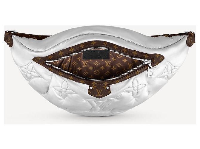 Louis Vuitton LV Bumbag in silver nylon new Silvery - view 3