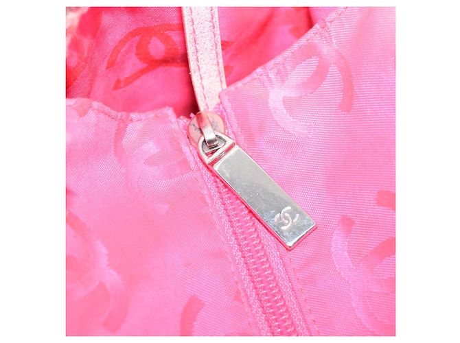 CHANEL Cambon Line Tragetasche Rosa Grau CC Auth am3204 Braun Pink - Ansicht 19