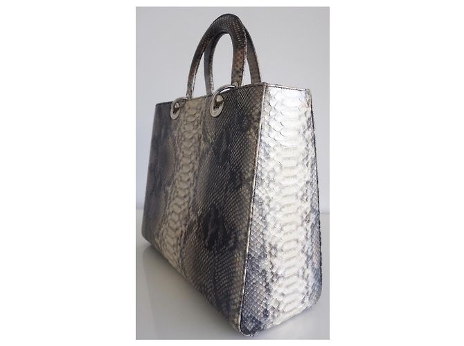 Sac Lady Dior python grand modèle - vue 3