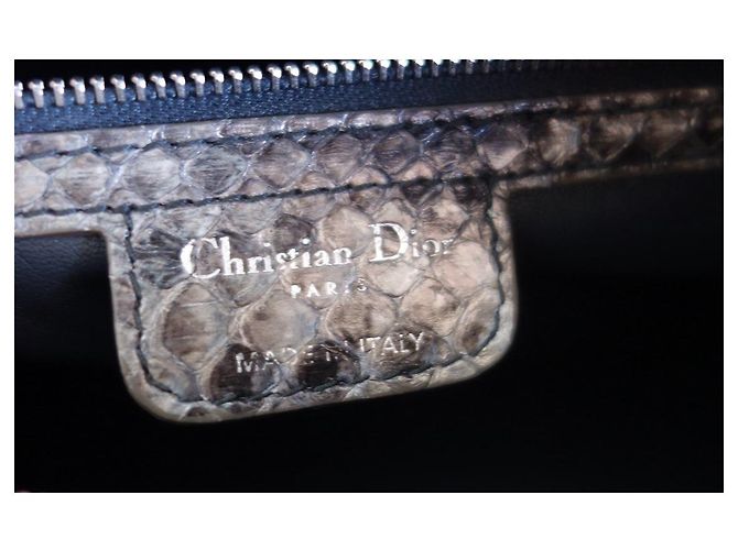 Sac Lady Dior python grand modèle - vue 8