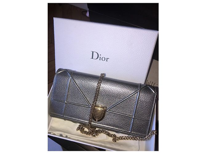 Miss Dior Pochette Dior in pelle con catena - vista 5