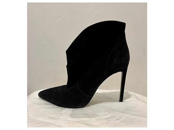 Botines de tacón Janice de Saint Laurent Negro - vista 2