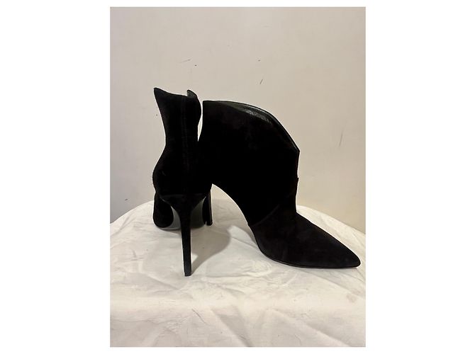 Botines de tacón Janice de Saint Laurent Negro - vista 3