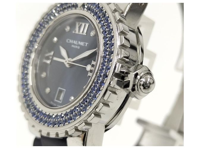 *CHAUMET Class One Boys Watch Quartz SS Rubber Navy Dial - view 3