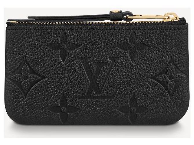 Louis Vuitton LV keypouch black leather - view 3
