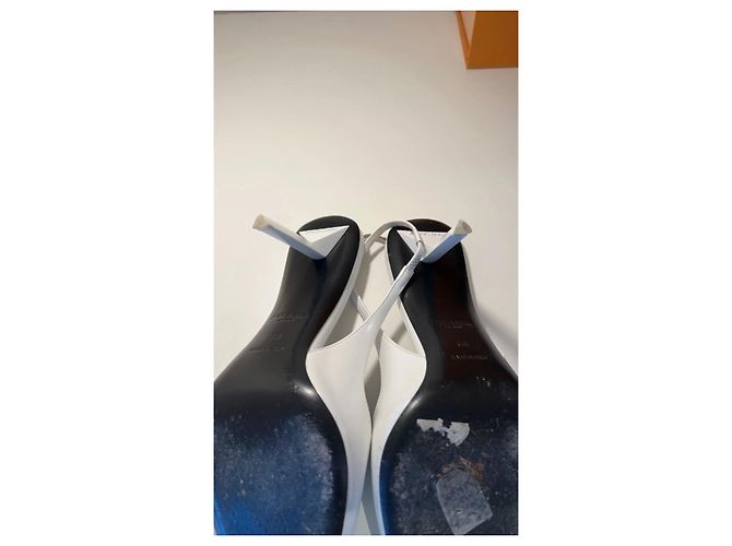 Prada Pumps Weiß Leder 38 - Ansicht 4