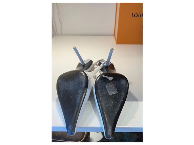 Prada Pumps Weiß Leder 38 - Ansicht 5