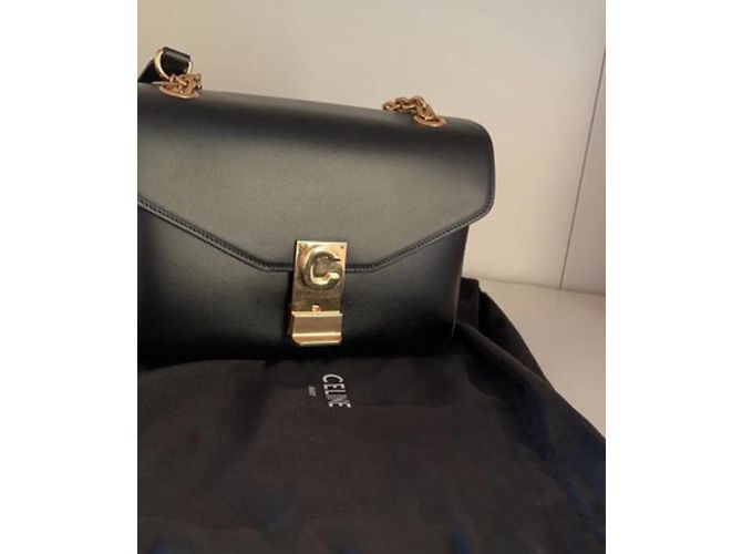 Borsa a mano Céline in pelle nera Nero - vista 11