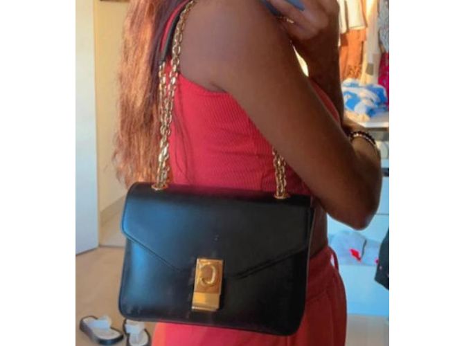 Borsa a mano Céline in pelle nera Nero - vista 13
