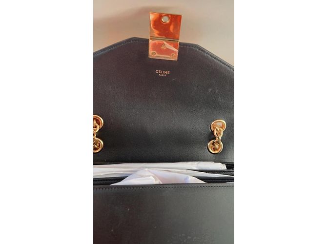 Borsa a mano Céline in pelle nera Nero - vista 6