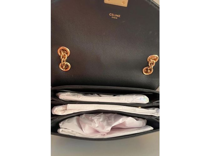 Borsa a mano Céline in pelle nera Nero - vista 7