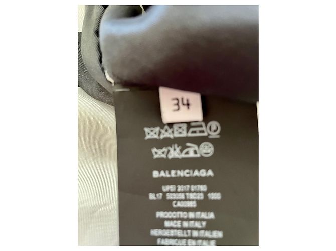 Balenciaga Oversized Jacke Schwarz aus Polyester - Ansicht 4