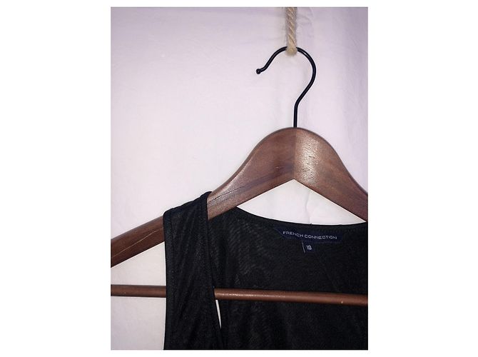 French Connection Schwarzes Baumwollkleid - Ansicht 2
