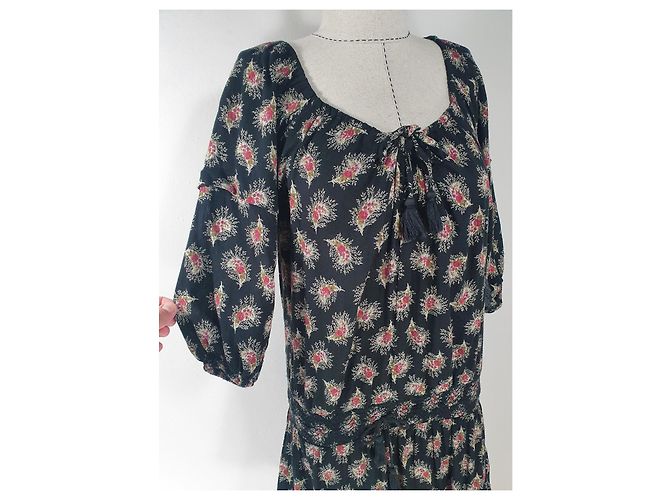 Ralph Lauren Denim & Supply Kleid Baumwolle Viscose Mehrfarben - Ansicht 2