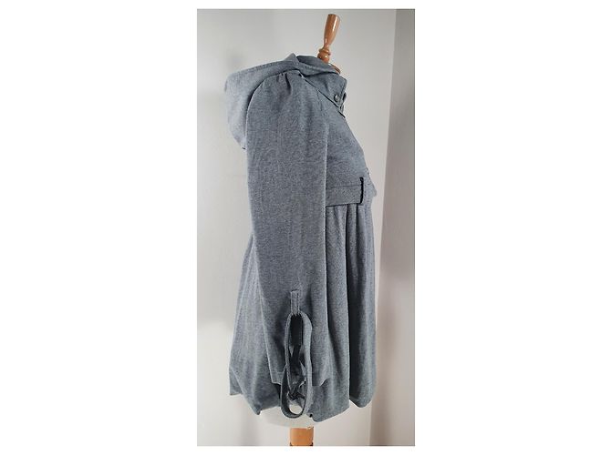 Chaqueta con capucha All Saints gris de algodón - vista 3