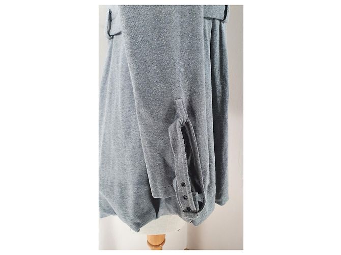 Chaqueta con capucha All Saints gris de algodón - vista 4