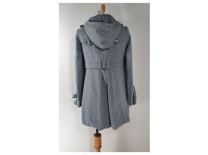Chaqueta con capucha All Saints gris de algodón - vista 5