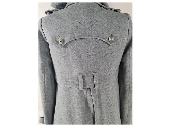 Chaqueta con capucha All Saints gris de algodón - vista 6