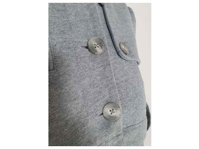 Chaqueta con capucha All Saints gris de algodón - vista 7