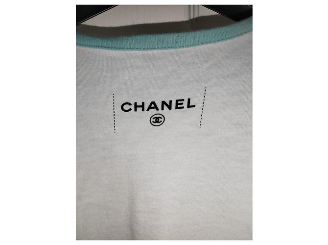 Top Chanel in cotone multicolore XS - vista 2