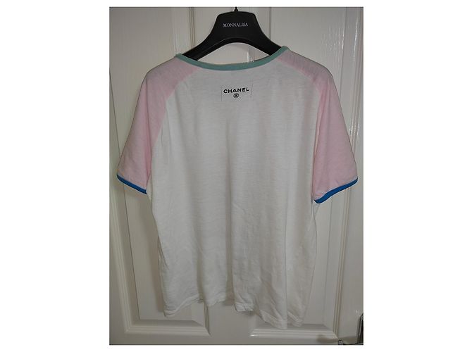 Top Chanel in cotone multicolore XS - vista 3